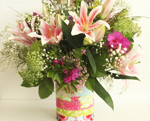 10 phút cắm bình ly đẹp để bàn