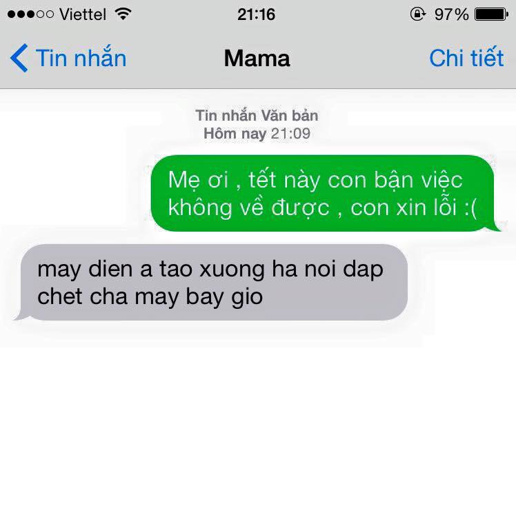 Cười vỡ bụng với tin nhắn “Tết này con không về” và phản ứng của các bà mẹ