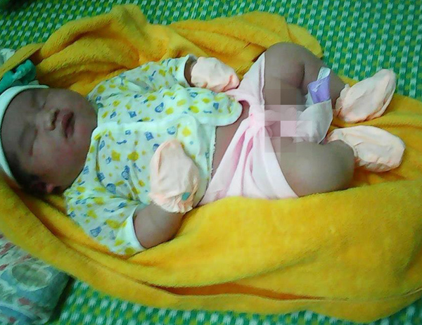 Bé trai 'khủng' chào đời nặng 5,1 kg