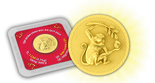 Quà quý Tết Bính Thân: Khỉ vàng 9999