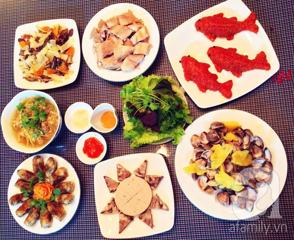 Cách làm mâm cỗ cúng ông Công ông Táo vừa đẹp vừa ngon