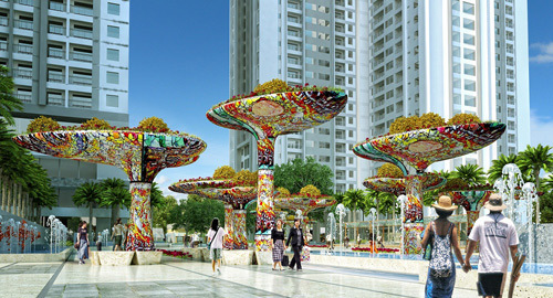 Goldmark City cất nóc khu Ruby vượt tiến độ 2 tháng