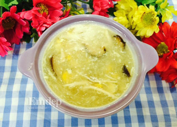 Tận dụng thịt gà luộc ngày Tết nấu súp siêu ngon
