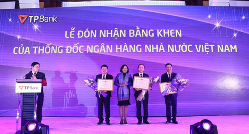 TPBank nhận bằng khen của Thống đốc Ngân hàng Nhà nước