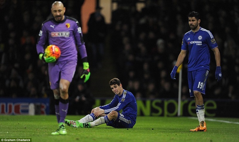 Diego Costa tịt ngòi, Chelsea cưa điểm Watford