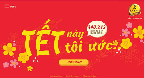 Website ‘Tết này tôi ước’: 1 tháng, 400.000 lời nhắn Xuân