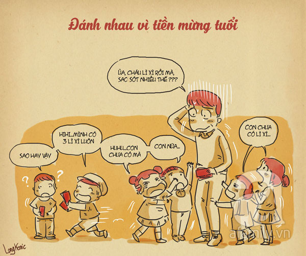 Tình huống nhận lì xì vô tư của trẻ khiến bố mẹ... đỏ mặt