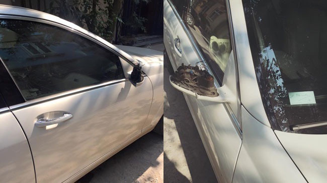 Nhiều xe sang bị vặt gương, trộm đồ ngày tết