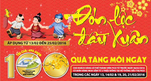 Cùng Pico đón lộc đầu Xuân