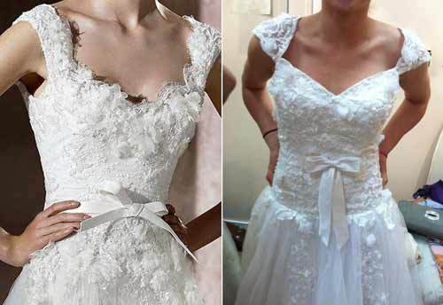 Sự thật phũ phàng khi mua váy cưới trên mạng