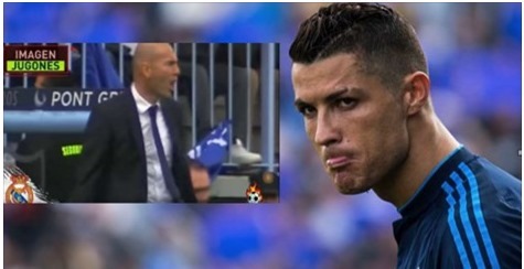 Zidane nổi cáu, đập phá vì Ronaldo