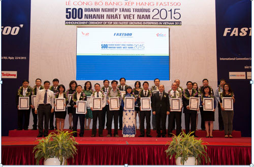 500 DN tăng trưởng nhanh nhất Việt Nam 2016