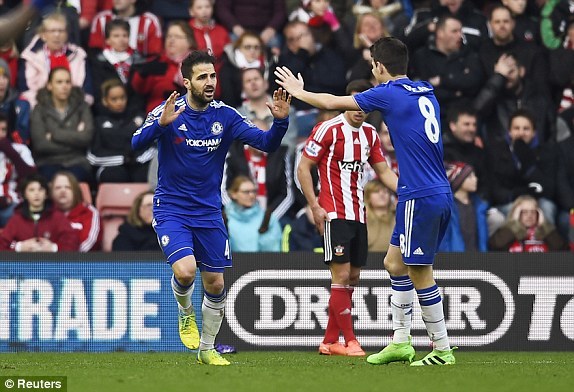 Chelsea ngược dòng ngoạn mục đả bại Southampton