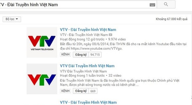 VTV lên tiếng việc kênh Youtube của Đài bị ngưng hoạt động