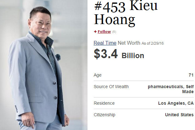Đại gia Hoàng Kiều: Người Việt giàu nhất thế giới