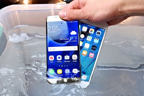 Galaxy S7 edge so độ bền với iPhone 6S Plus