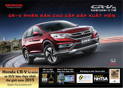 2015 năm ‘bội thu’ của Honda CR