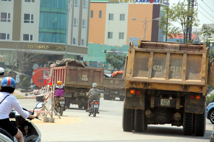 Xe ben trên địa bàn Đà Nẵng