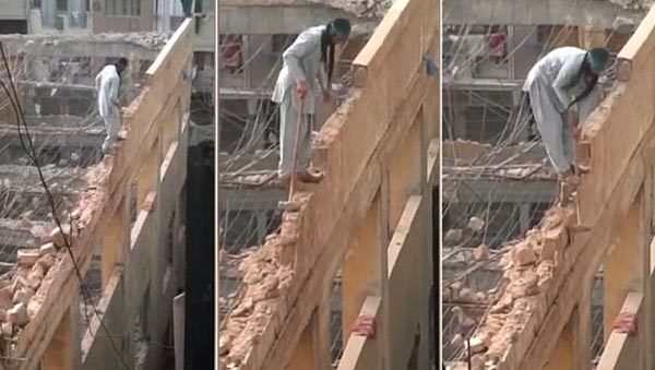 Cách phá dỡ nhà mạo hiểm nhất thế giới