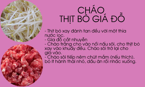 Kho công thức cháo ăn dặm ngon bổ cho bé chóng lớn