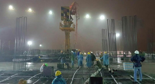 Tràng An Complex cất nóc vượt tiến độ 1 tháng