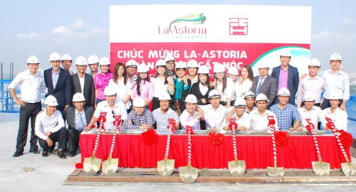 Dự án La - Astoria cất nóc vượt tiến độ