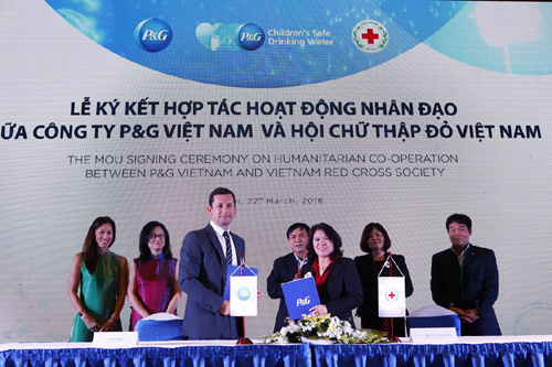 P&G hợp tác nhân đạo cùng Hội Chữ thập đỏ VN