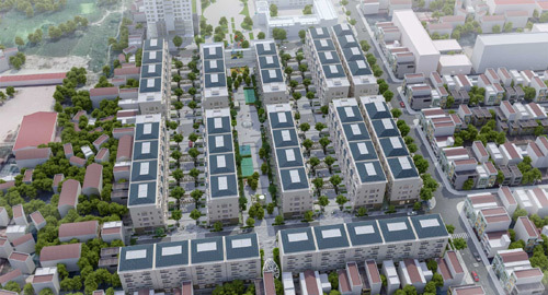 Nhà phố hút khách nhờ tiến độ xây dựng