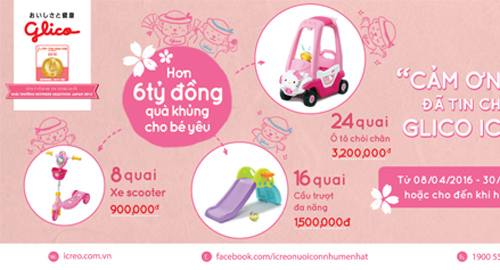 Sữa Glico Icreo nhận giải thưởng yêu thích nhất ở Nhật