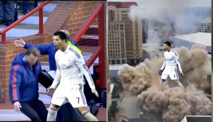 Phì cười với màn ăn mừng