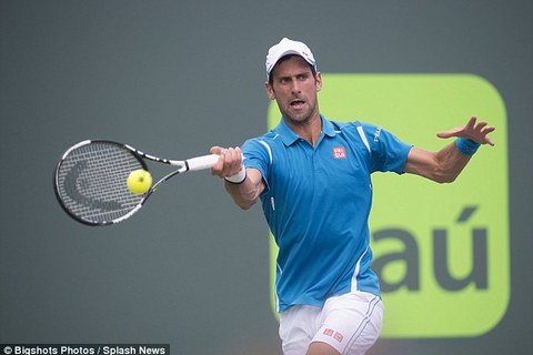 Djokovic chật vật hạ Goffin, vào chung kết Miami Open