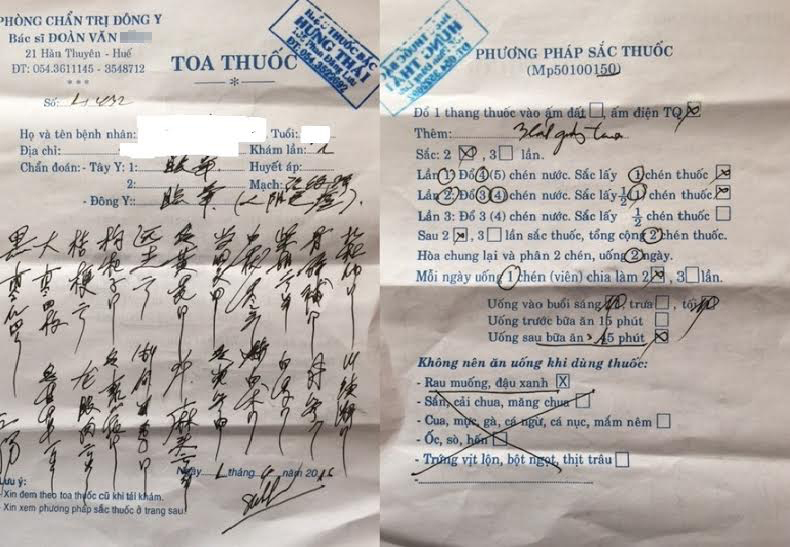 Bí ẩn phòng khám đông y kê đơn toàn tiếng TQ