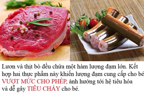 12 cặp thực phẩm mẹ tuyệt đối không nấu chung khi cho bé ăn dặm