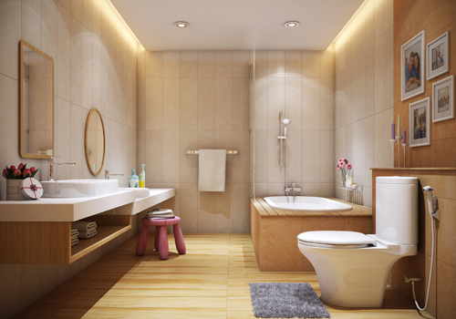Thiên đường nghỉ dưỡng trong phòng tắm