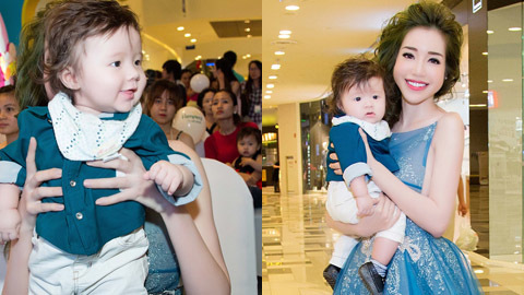 Elly Trần khoe con trai Alfie Túc Mạch xinh như thiên thần
