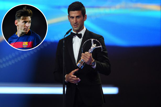 Qua mặt Messi, Djokovic đoạt giải 