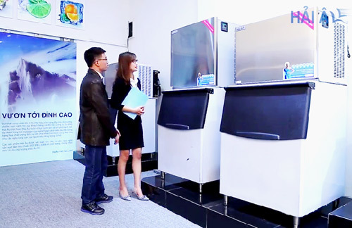 An toàn, tiết kiệm với máy làm đá sạch Hải Âu