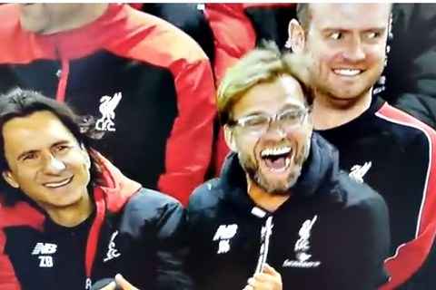 Jurgen Klopp cười nghiêng ngả khi học trò 'trêu ngươi' Everton