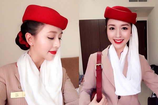 Nữ tiếp viên hàng không Việt Nam ở Dubai gây sốt vì quá xinh