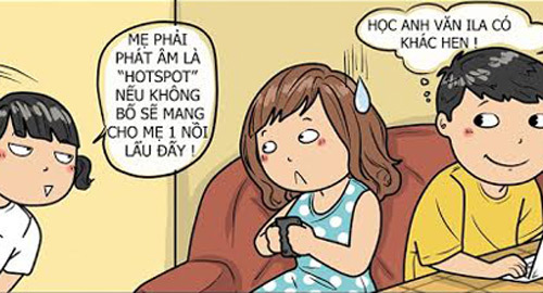 Đối đáp siêu hài hước giữa con và ba mẹ