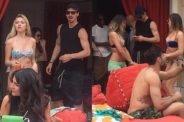 Ibra rủ chiến hữu sang Las Vegas đập phá cùng chân dài