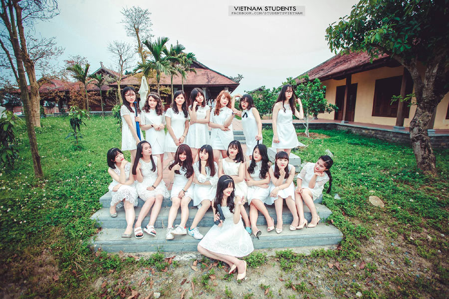 ảnh kỷ yếu, THPT Chuyên Phan Bội Châu, Nghệ An, chụp ảnh kỷ yếu