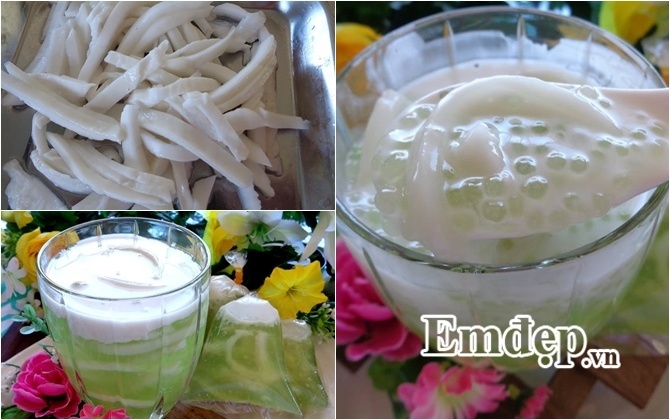 Nấu chè dừa non