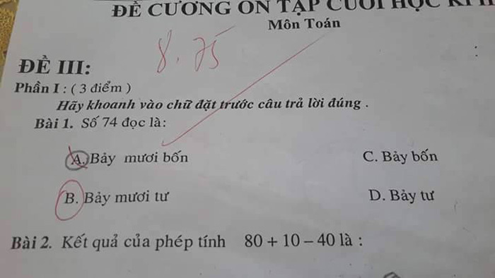 Cô giáo tiểu học: Nên chọn ‘bảy mươi tư’ thay vì ‘bảy mươi bốn’