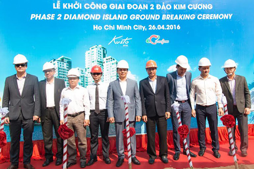 Động thổ dự án Đảo Kim Cương giai đoạn 2