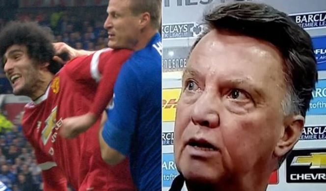 Van Gaal túm tóc phóng viên, minh oan cho học trò