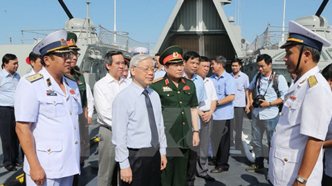 Tổng bí thư nói chuyện trực tuyến với quân, dân Trường Sa