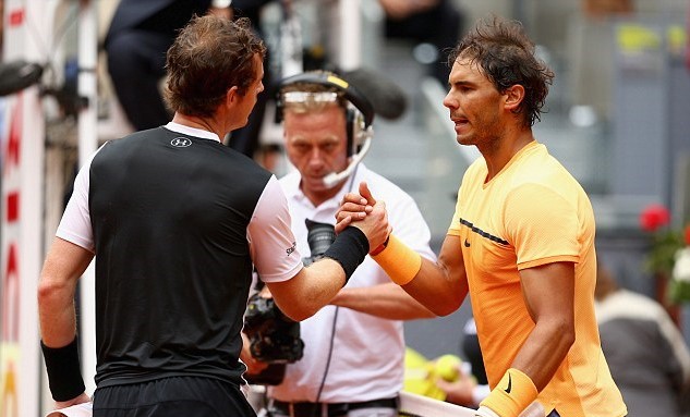 Rafael Nadal 0-2 Andy Murray