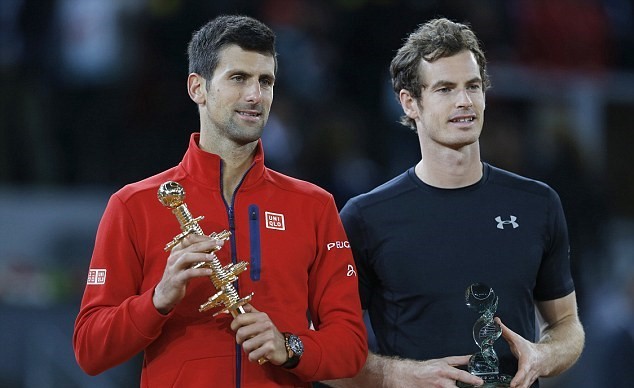 Novak Djokovic 2-1 Andy Murray