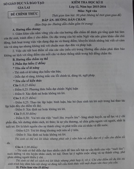 Sở GD-ĐT nói về đề thi gây 'sóng gió' trên mạng